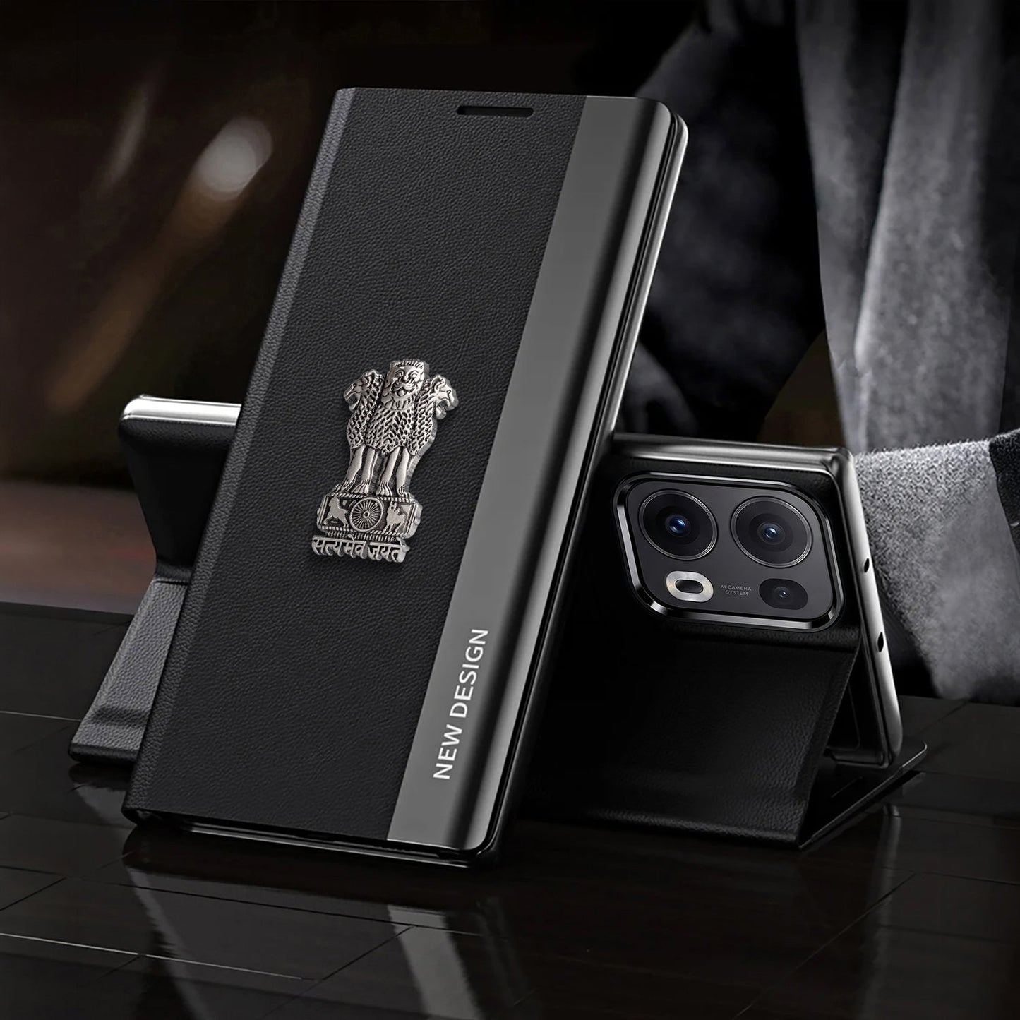 Oppo Reno 13 Pro 5G Satyamev Jayate Flip Leather Case
