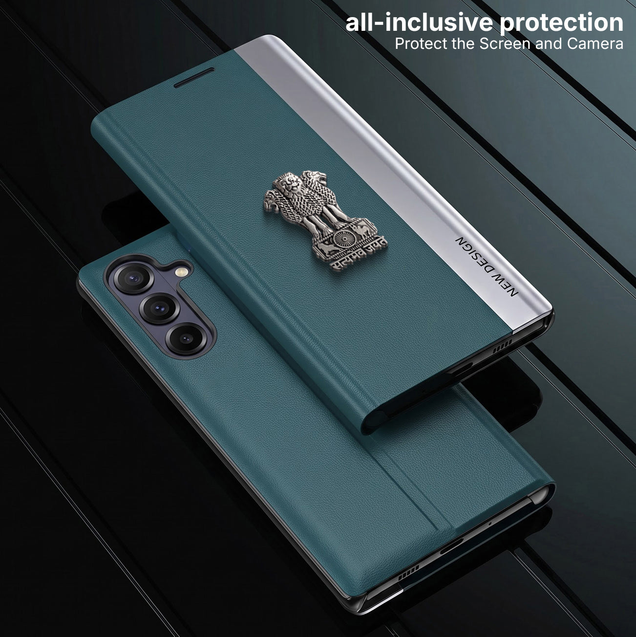 Samsung Galaxy A27 5G Satyamev Jayate Flip Leather Case