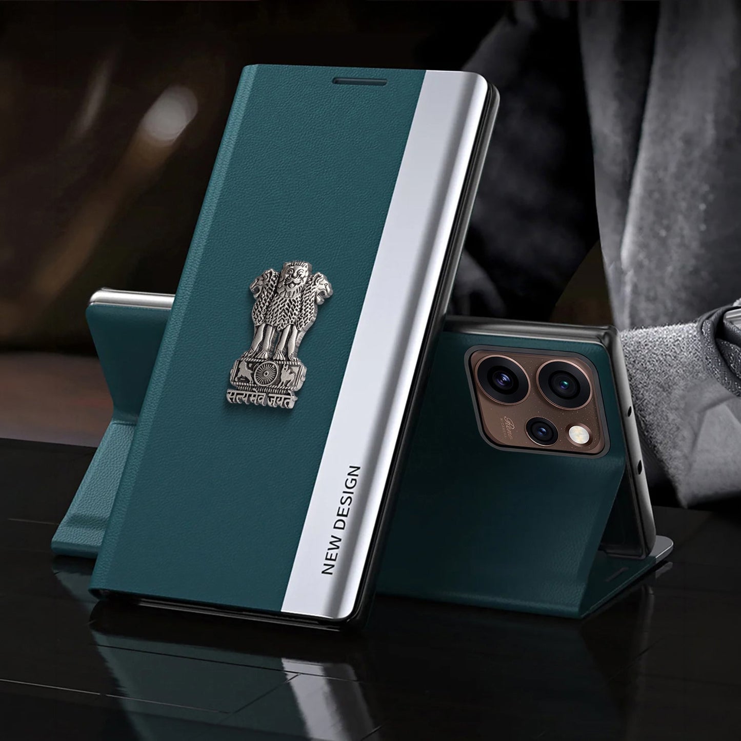 Oppo Reno 15 Pro Mini 5G Satyamev Jayate Flip Leather Case