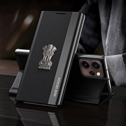 Oppo Reno 15 Pro Mini 5G Satyamev Jayate Flip Leather Case