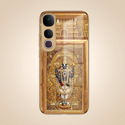 Vivo Y400 Pro 5G Premium Heritage Gold Electroplated Glass Phone Back Case