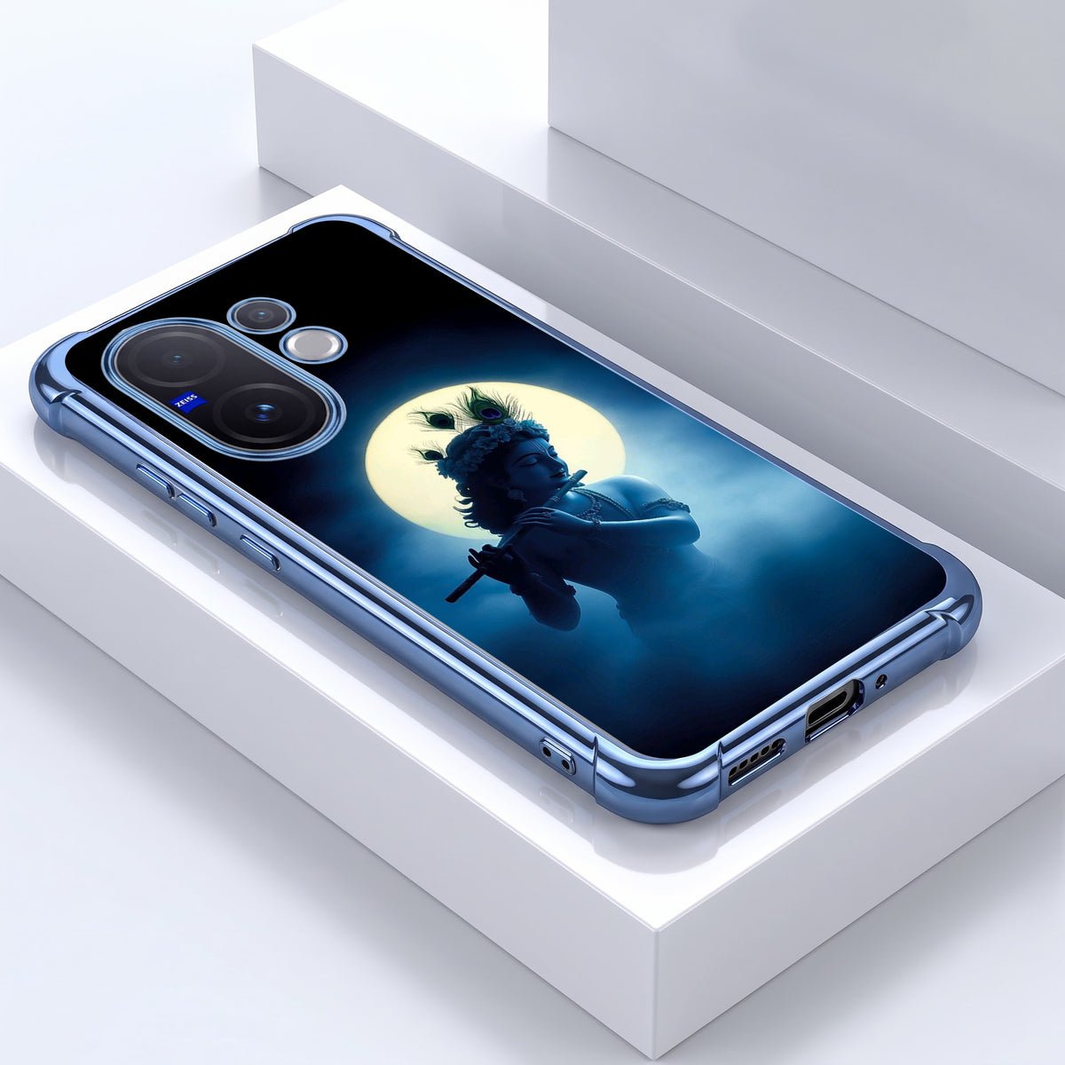 Vivo V60 5G Midnight Krishna Airbags Printed Back Case