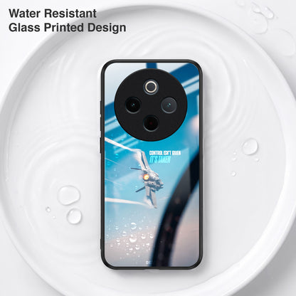 Vivo T4 5G Fighter Jet Control Acrylic Glass Back Case