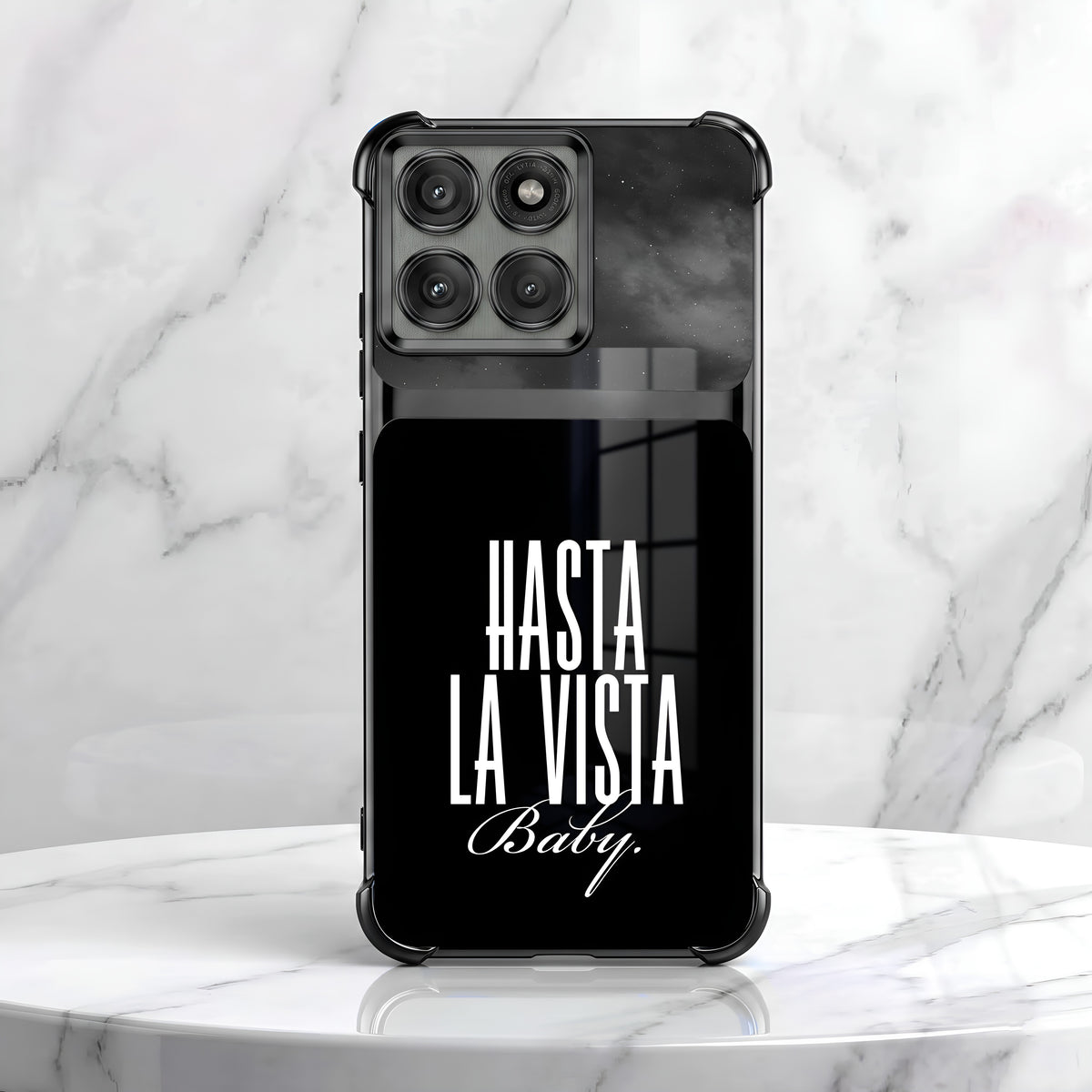 Motorola Edge 60 Pro 5G Hasta La Vista Dual-Tone Transparent Black Airbags Case