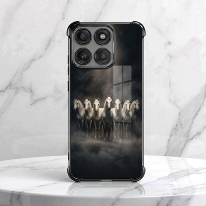 Motorola Edge 70 5G Running Horses Airbags Printed Back Case
