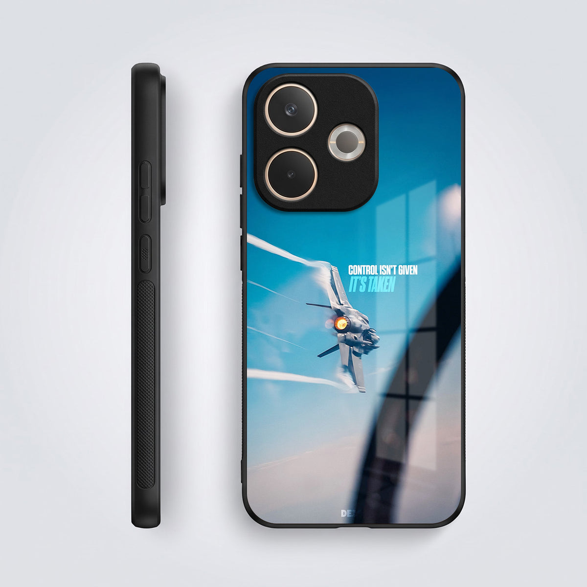 Oppo A5 Pro 5G Fighter Jet Control Acrylic Glass Back Case