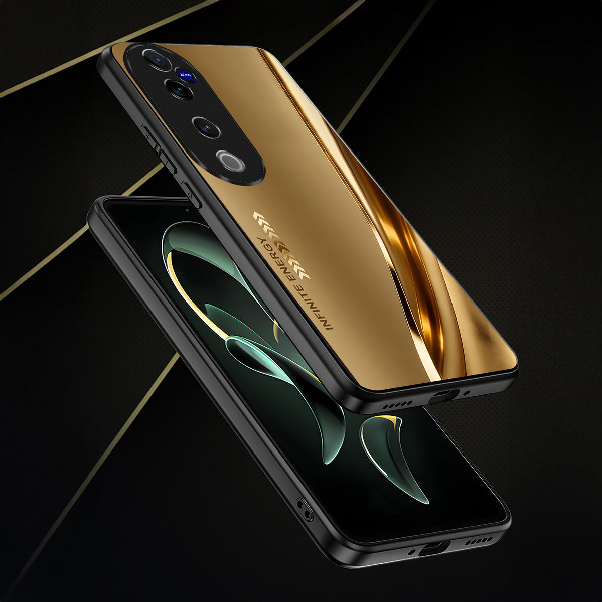 Vivo V40 Pro 5G Luxury Infinity Energy Acrylic Glass Back Case