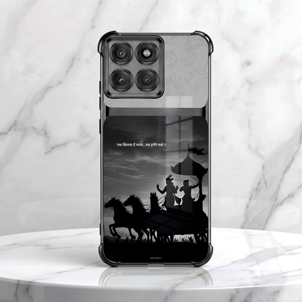Motorola Edge 60 Pro 5G Mahabharat Divine Dual-Tone Transparent Airbags Case