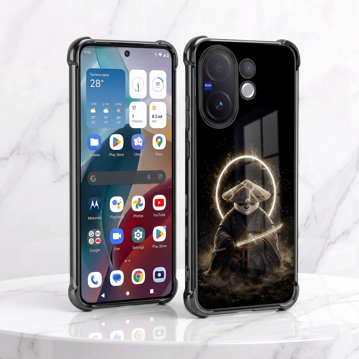 Vivo V60 5G Warrior Panda Airbags Printed Back Case