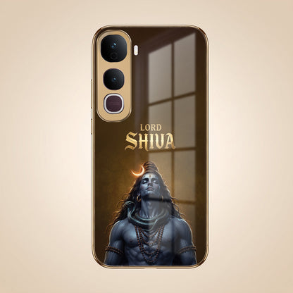 Vivo Y400 Pro Lord Shiva Gold Electroplated Glass Phone Back Case