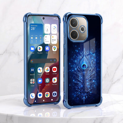 Oppo A5 Pro 5G Premium Peacock Feather Airbags Printed Back Case