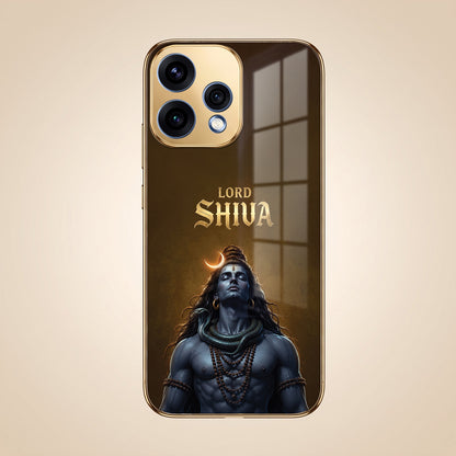 Oppo Reno 15 5G Lord Shiva Gold Electroplated Glass Phone Back Case