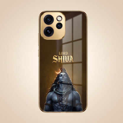 Oppo Reno 15 Pro Mini 5G Lord Shiva Gold Electroplated Glass Phone Back Case