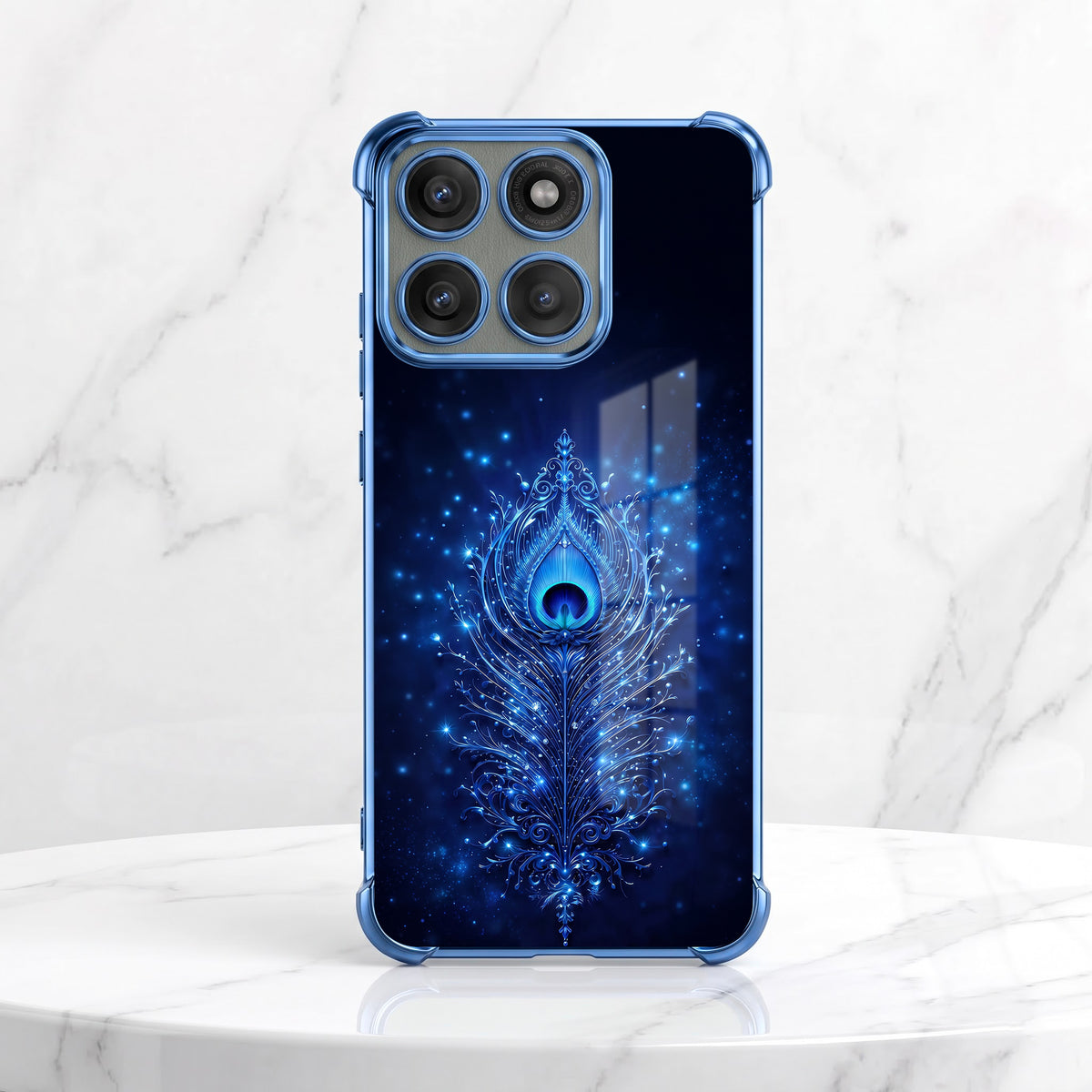 Motorola Edge 60 Pro 5G Premium Peacock Feather Airbags Printed Back Case