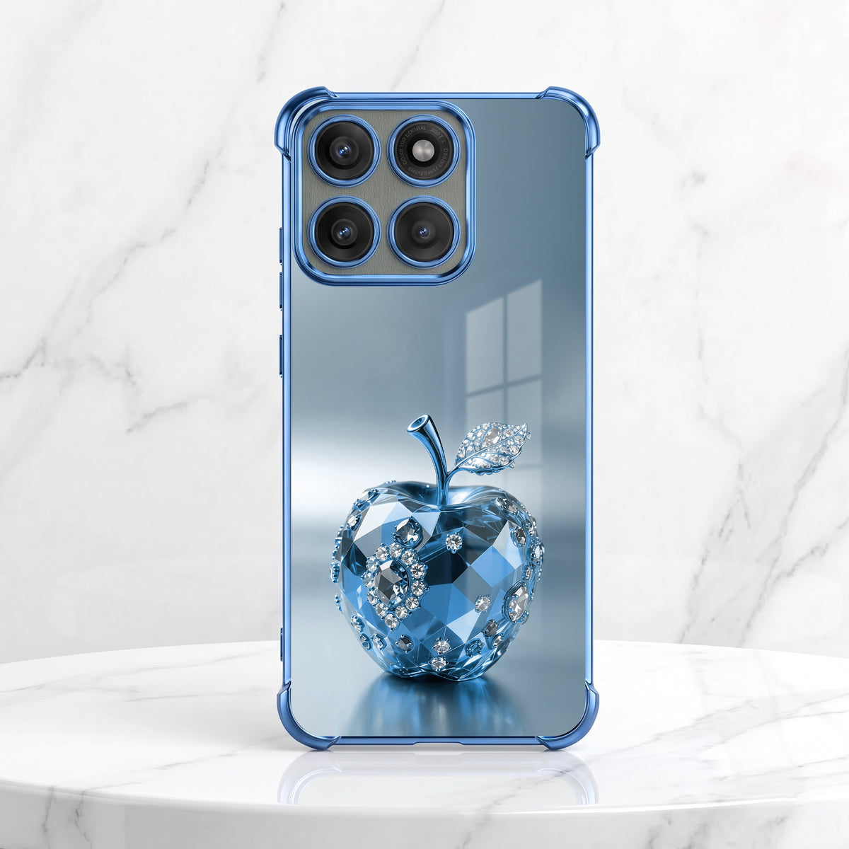 Motorola Edge 60 Pro 5G Blue Apple Airbags Printed Back Case