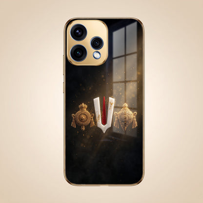 Oppo Reno 15 5G Royal Heritage Edition Gold Electroplated Glass Phone Back Case