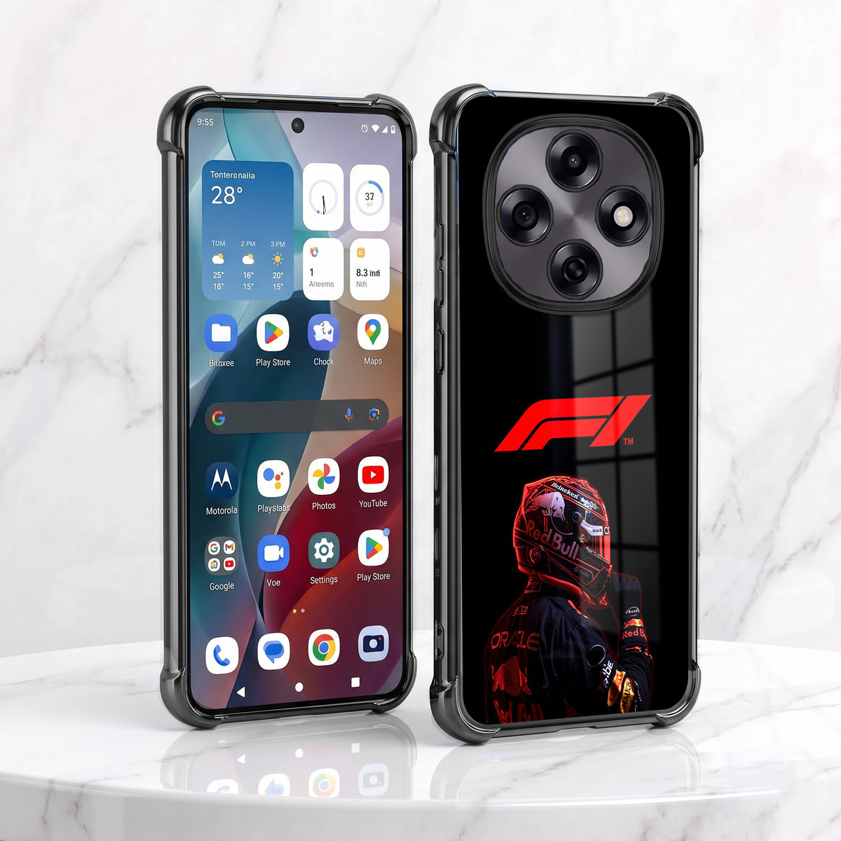 Oppo F31 Pro 5G F1 Rider Airbags Printed Back Case