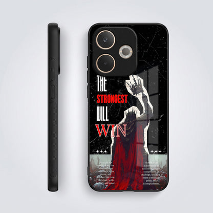 Oppo A5 Pro 5G The Strongest Will Win Acrylic Glass Back Case