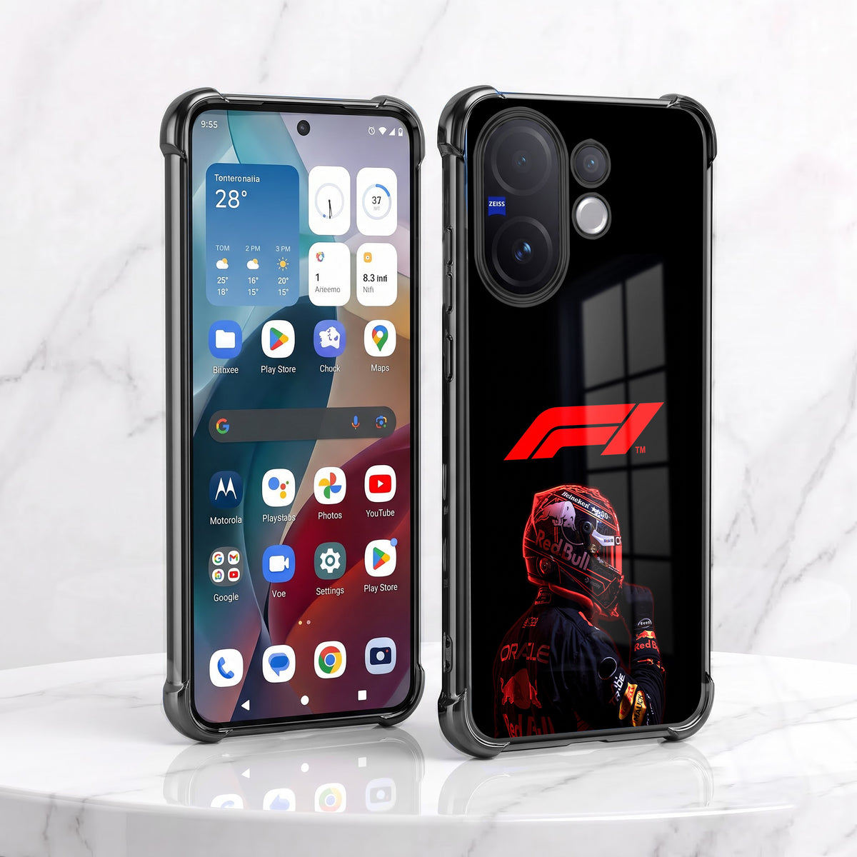 Vivo V60 5G F1 Rider Airbags Printed Back Case