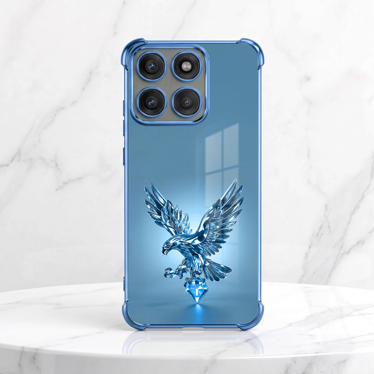 Motorola Edge 60 Pro 5G Blue Eagle Airbags Printed Back Case