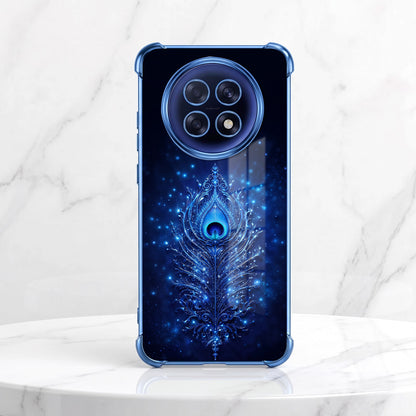 Oppo F31 Pro+ 5G Premium Peacock Feather Airbags Printed Back Case