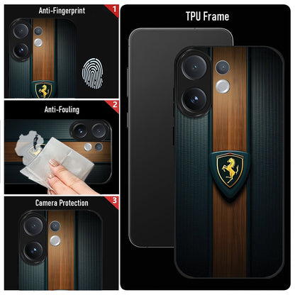 Vivo V60 5G Premium Acrylic Shockproof Glass Back Case (Royal Roadster)