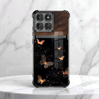Motorola Edge 60 Pro 5G Butterfly Sparkle Dual-Tone Transparent Airbags Case