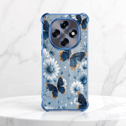 Oppo F31 Pro 5G Blue Butterfly Floral Airbags Printed Back Case