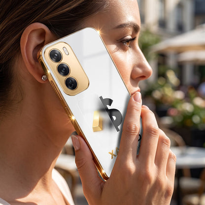 Oppo Reno 12 Pro 5G Luxury XAU/USD Gold Electroplated Glass Phone Back Case