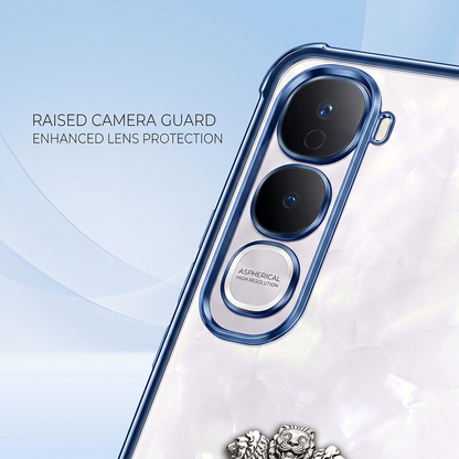 Vivo Y400 Pro 5G Satyamev Jayate 2-in-1 Emblem Transparent Shockproof Airbag Case