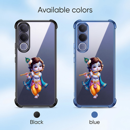 Vivo V70 FE 5G Premium 3D Spot UV Shri Krishna Sticker Shockproof Airbags Case