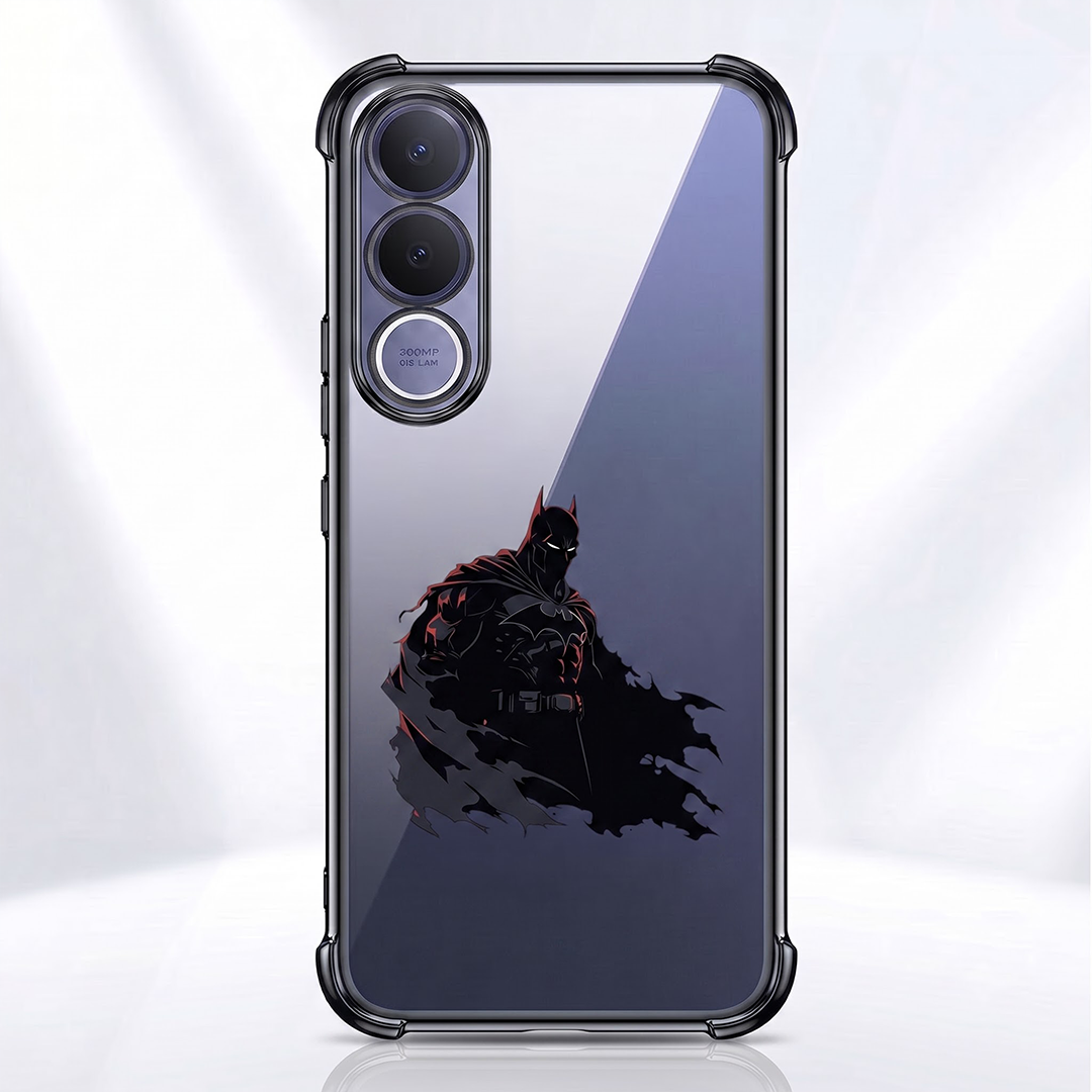 Vivo V70 FE 5G Premium 3D Spot UV Batman Sticker Shockproof Airbags Case