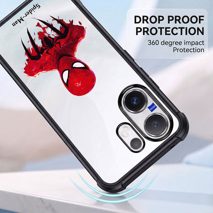 Vivo X200 FE 5G Premium 3D Spot UV Spider-Man Sticker Shockproof Airbags Case