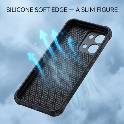 Oppo F31 5G Tri-Color Satyamev Jayate Carbon Fiber Leather Hybrid Phone Case