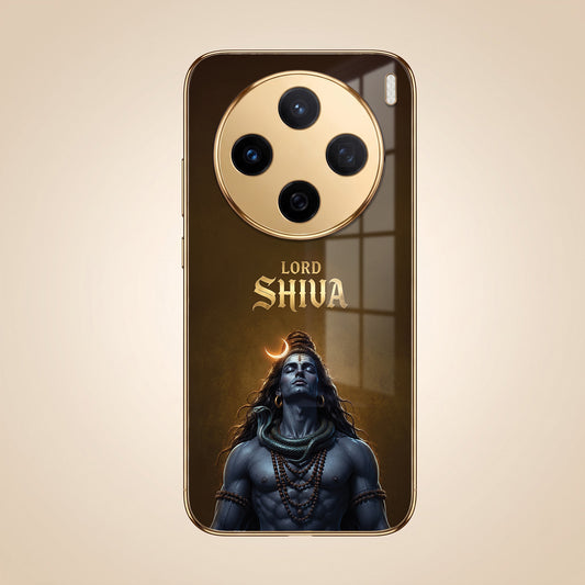 Vivo X200T 5G Lord Shiva Gold Electroplated Glass Phone Back Case