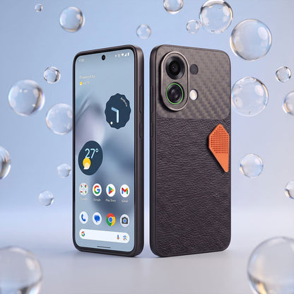 Oppo K13 Turbo 5G Carbon Fiber Heat Dissipation Leather Hybrid Phone Case