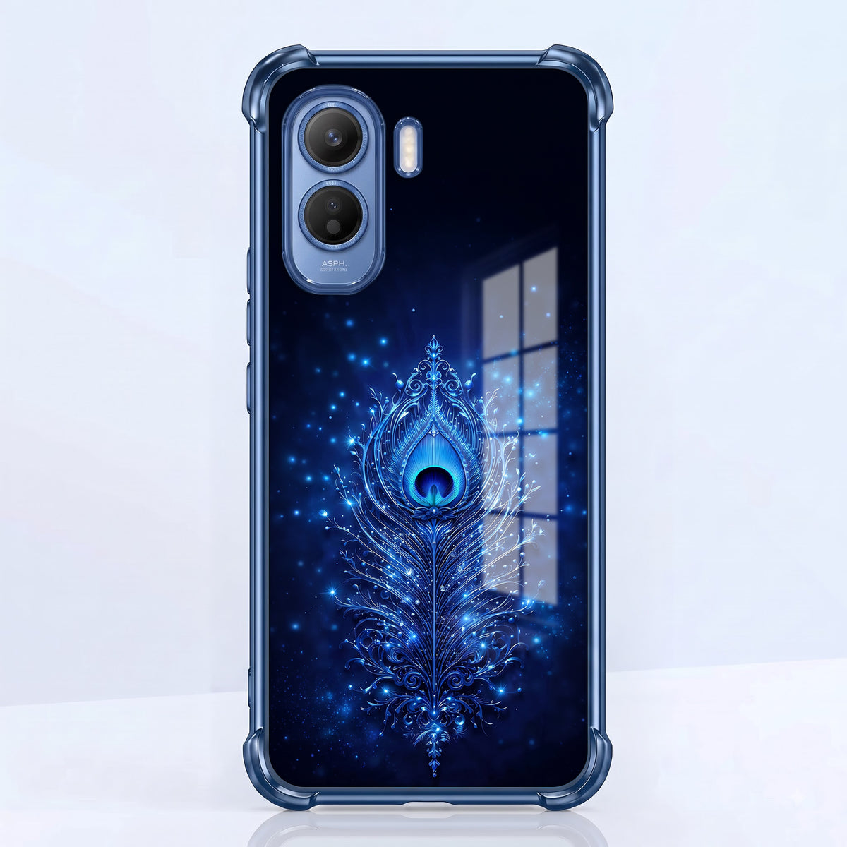 Vivo T5 Pro 5G Premium Peacock Feather Airbags Printed Back Case