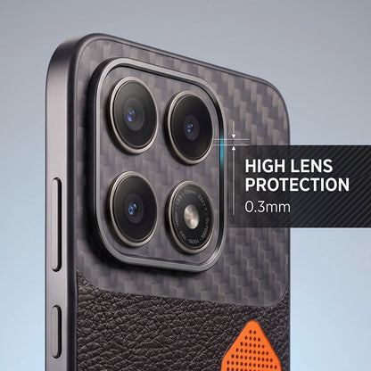 Motorola Edge 70 Pro 5G Carbon Fiber Heat Dissipation Leather Hybrid Phone Case