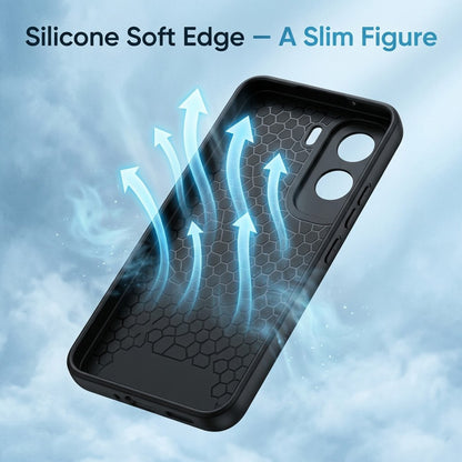 Vivo T5 Pro 5G Tri-Color Satyamev Jayate Carbon Fiber Leather Hybrid Phone Case