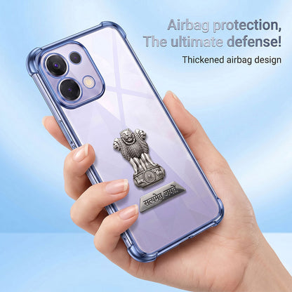 Oppo K13 5G Satyamev Jayate 2-in-1 Emblem Transparent Shockproof Airbag Case
