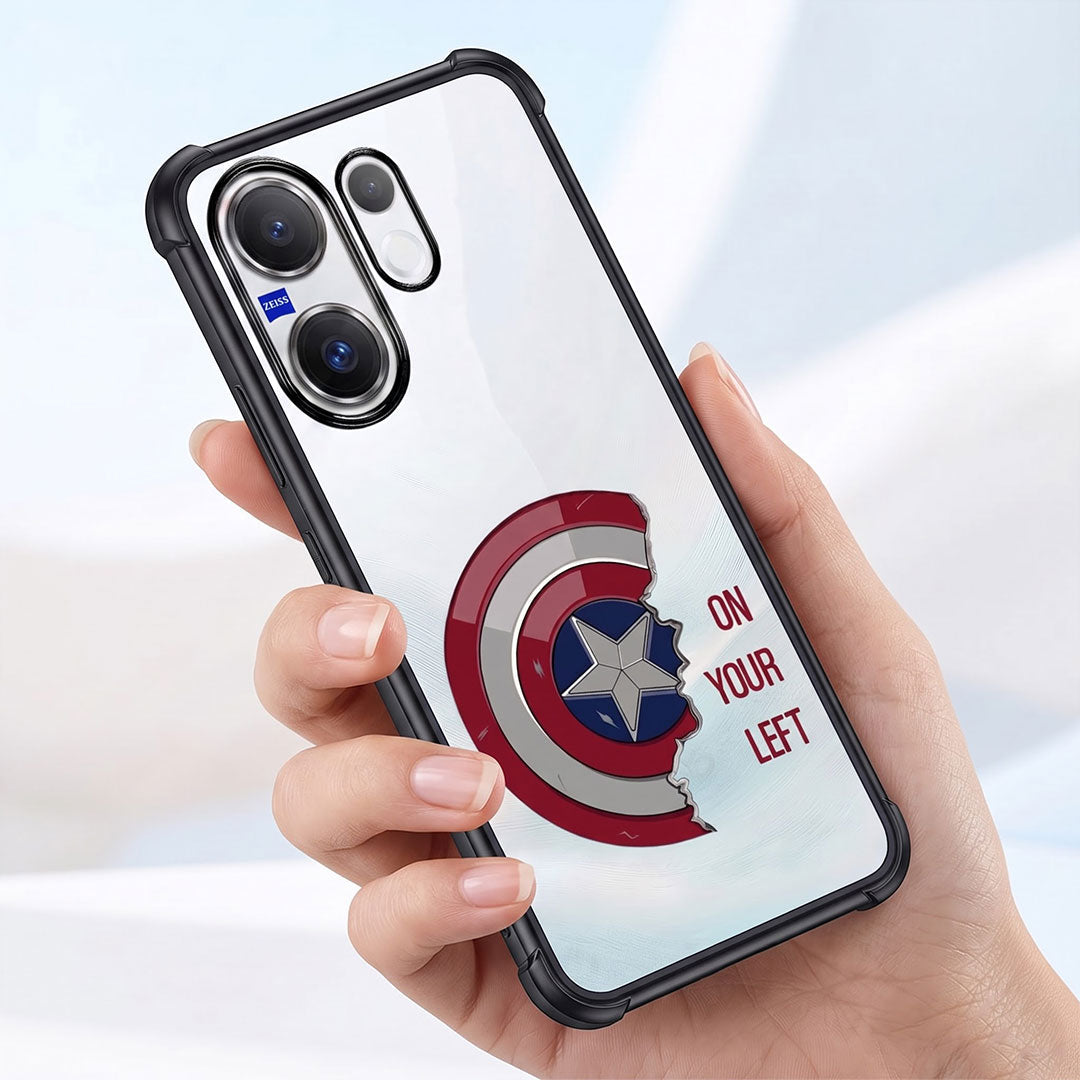 Vivo X200 FE 5G Premium 3D Spot UV Shield Sticker Shockproof Airbags Case