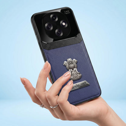 Oppo F31 Pro 5G Satyamev Jayate 2-in-1 Emblem Leather Lens Protective Back Case