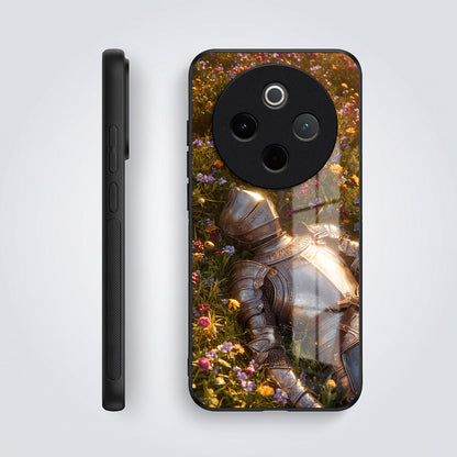 Vivo T4 5G Armored Knight Acrylic Glass Back Case