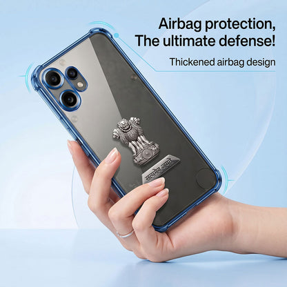 Nothing Phone 2 Pro 5G Satyamev Jayate 2-in-1 Emblem Transparent Shockproof Airbag Case