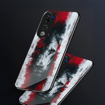 Vivo V40 Pro 5G Premium Acrylic Shockproof Glass Back Case (Alpha Blood)