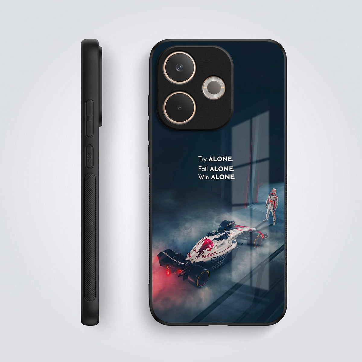 Oppo A5 Pro 5G Win Alone F1 Racing Acrylic Glass Back Case
