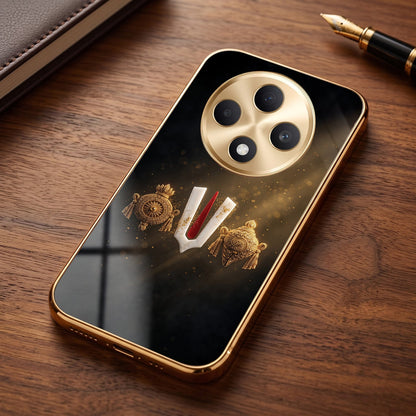 Oppo F27 Pro+ 5G Royal Heritage Edition Gold Electroplated Glass Phone Back Case