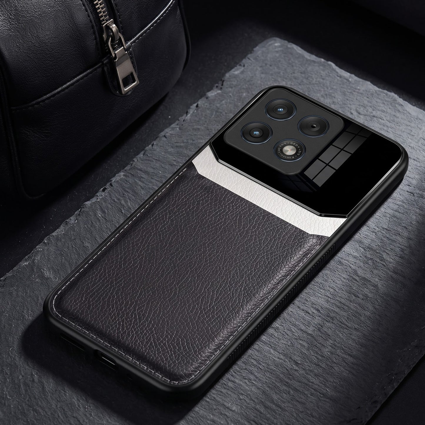 Motorola Edge 70 Pro 5G Premium Leather Lens Protective Case