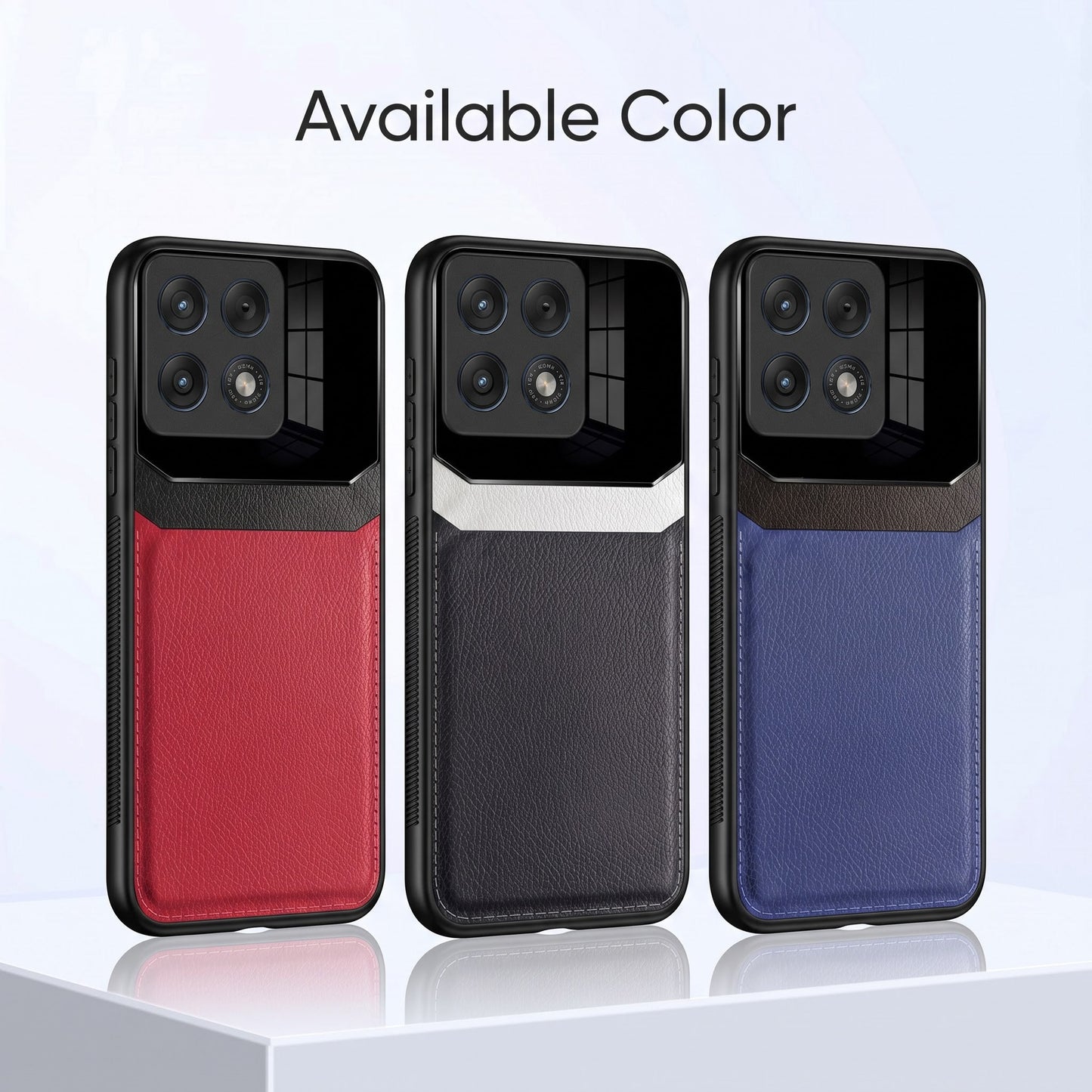 Motorola Edge 70 Pro 5G Premium Leather Lens Protective Case