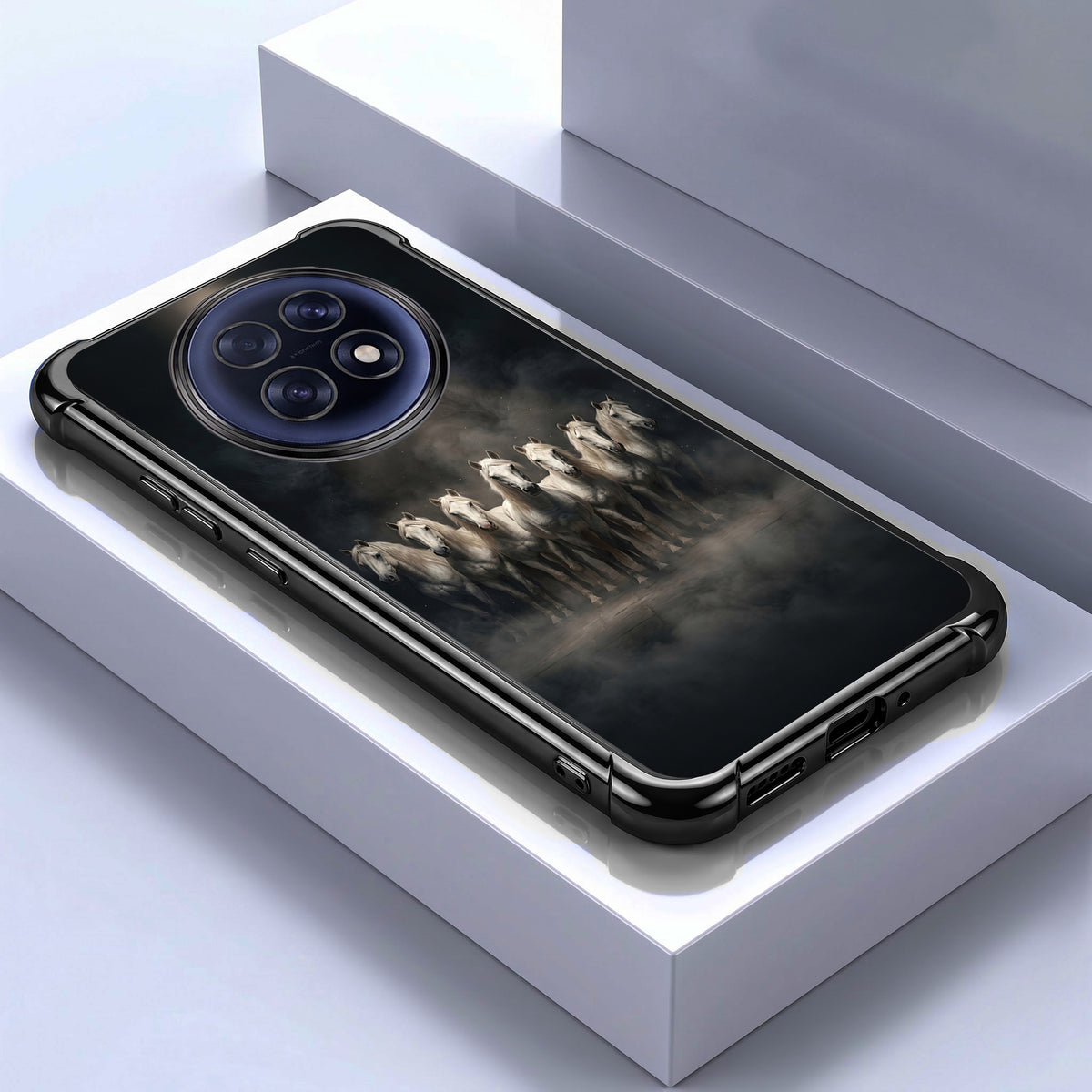 Oppo F31 Pro+ 5G Running Horses Airbags Printed Back Case